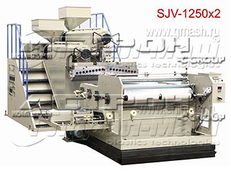 Плоскощелевой экструдер для производства двухслойной стрейч пленки серия SJV